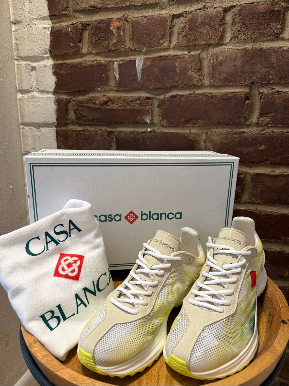 Casablanca Women's Green Stade Sneakers US 9.5 NIB! $450